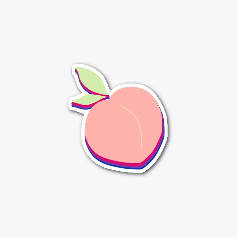 Bi Peach (Sticker) | Shaaba.